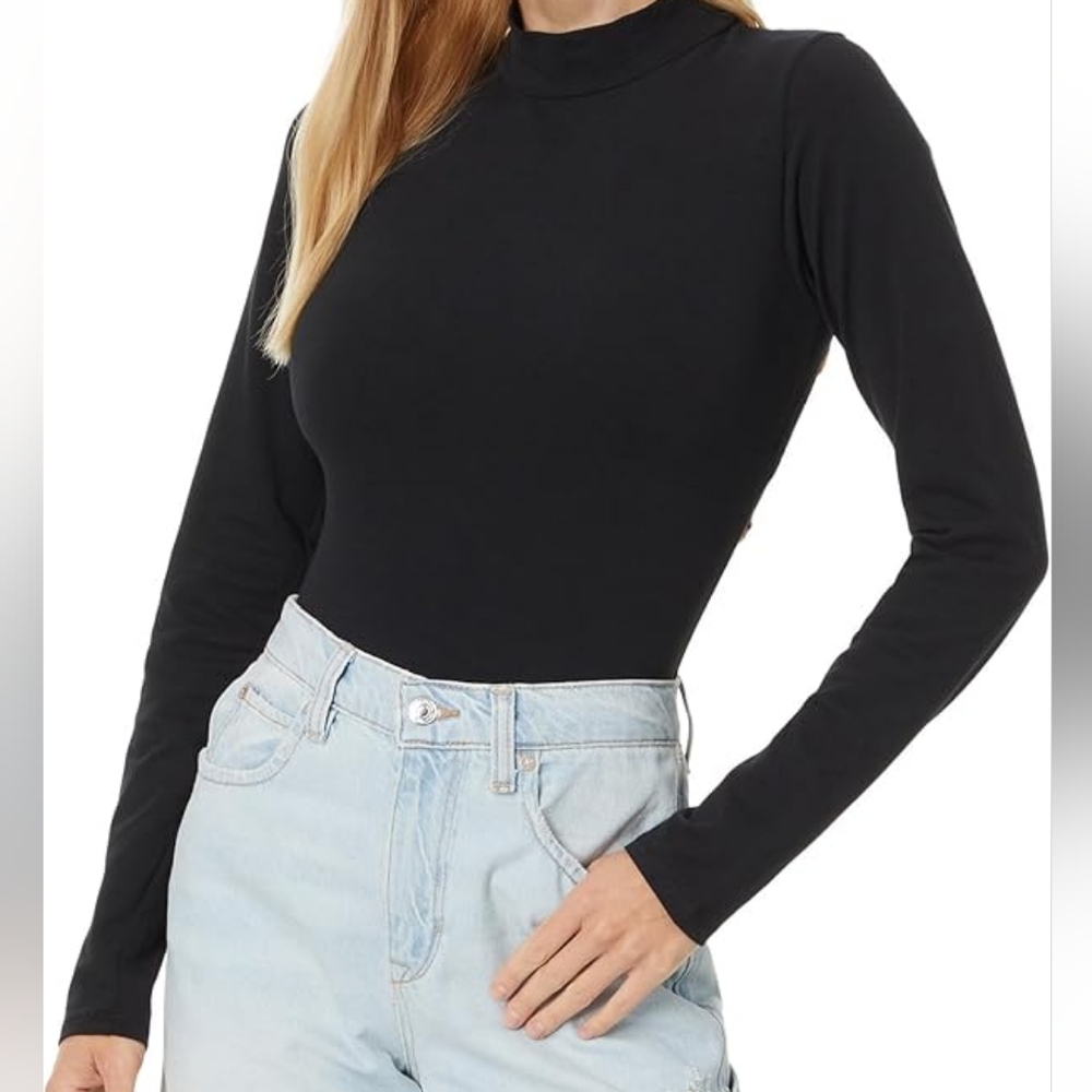 NWOT Free People Straps in the back Long Sleeve Bodysuit Sz XL